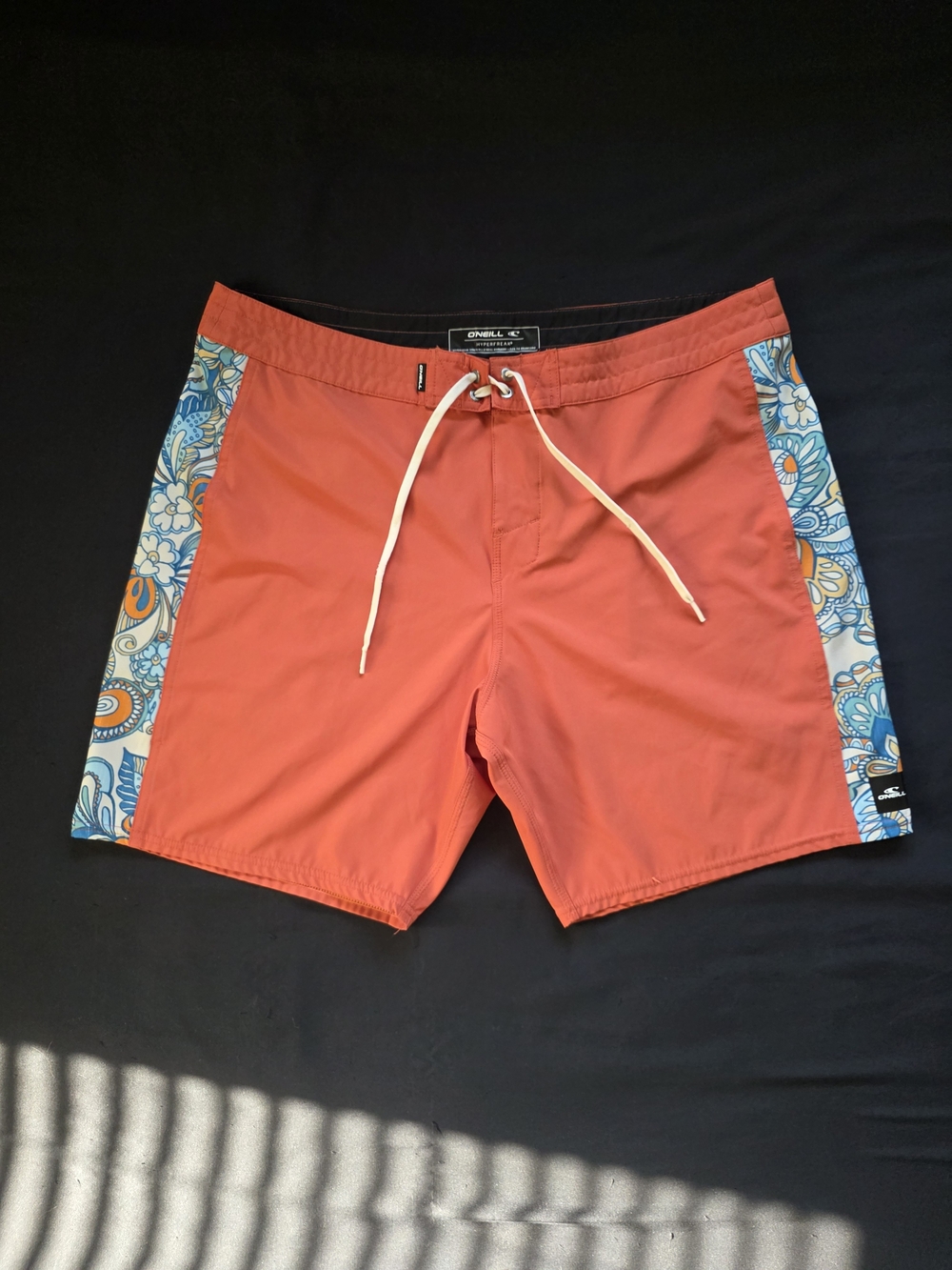 O'Neill Coral Swim Board Shorts with Blue Floral Side Panels